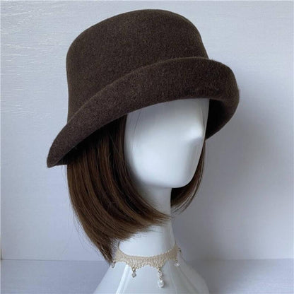 Wool Cloche Hat - Mspineapplecrafts