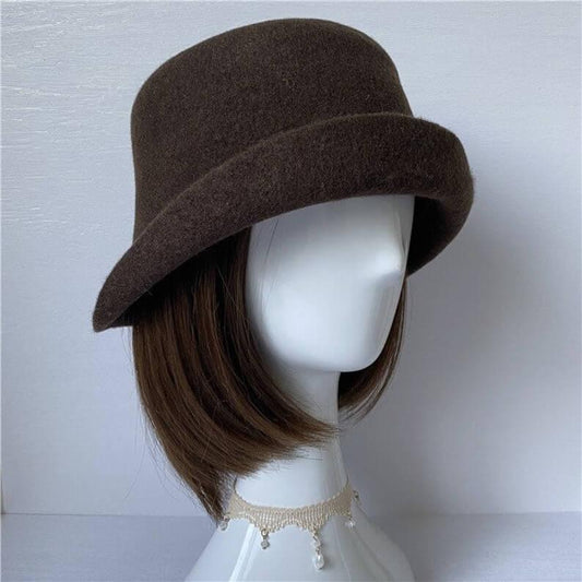 Wool Cloche Hat - Mspineapplecrafts