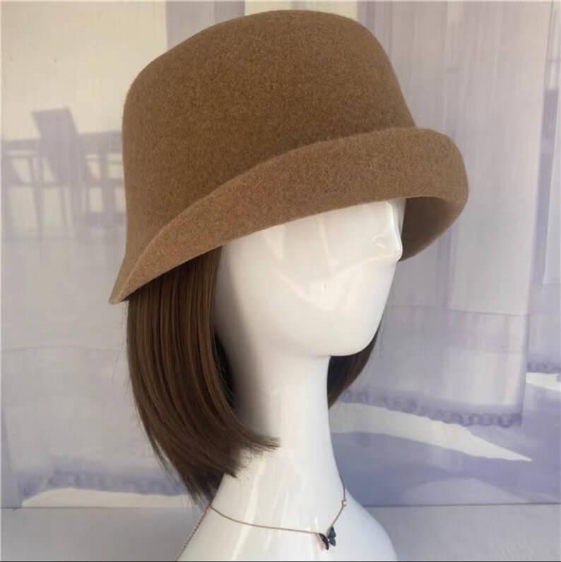 Wool Cloche Hat - Mspineapplecrafts