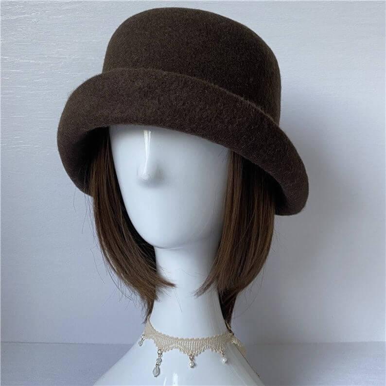 Wool Cloche Hat - Mspineapplecrafts