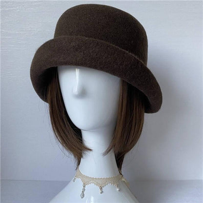 Wool Cloche Hat - Mspineapplecrafts