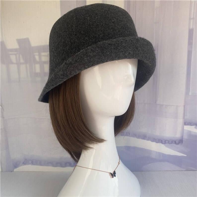 Wool Cloche Hat - Mspineapplecrafts
