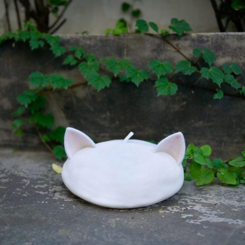 Cat Beret Hat for Women and Kid - Mspineapplecrafts