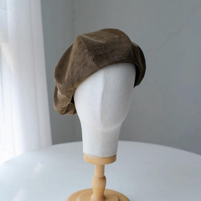 Handmade Unisex Oversized Corduroy Hat - Mspineapplecrafts