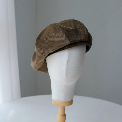 Handmade Unisex Oversized Corduroy Hat - Mspineapplecrafts