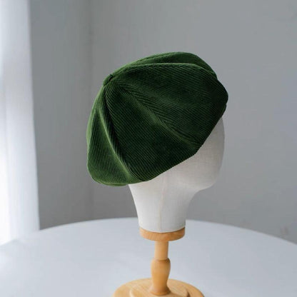 Handmade Unisex Oversized Corduroy Hat - Mspineapplecrafts