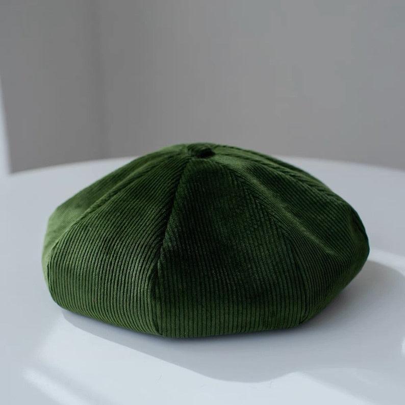 Handmade Unisex Oversized Corduroy Hat - Mspineapplecrafts