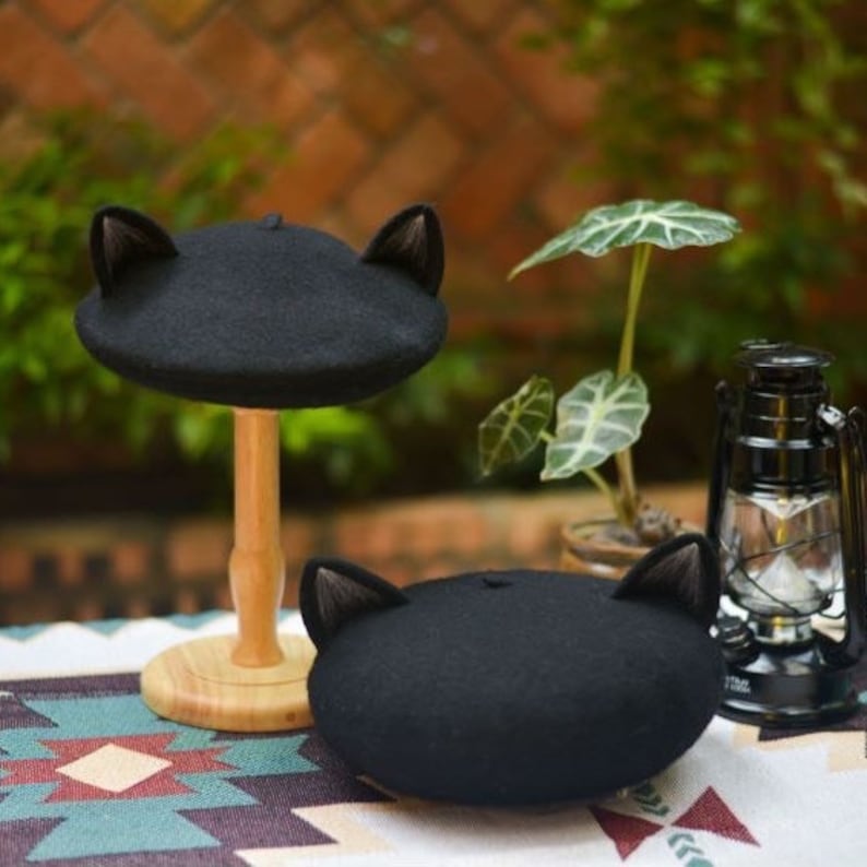 Fox/ Cat Ear Berets for Women and Kids.