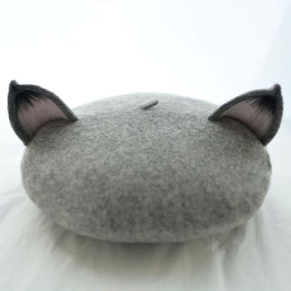 Fox/ Cat Ear Berets for Women and Kids.