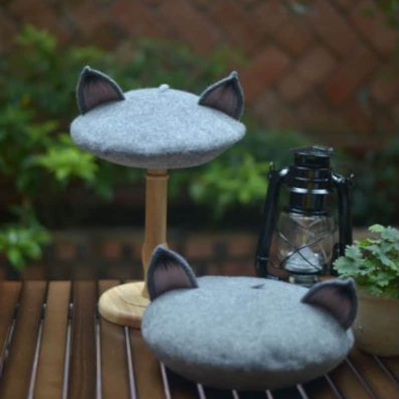 Fox/ Cat Ear Berets for Women and Kids.