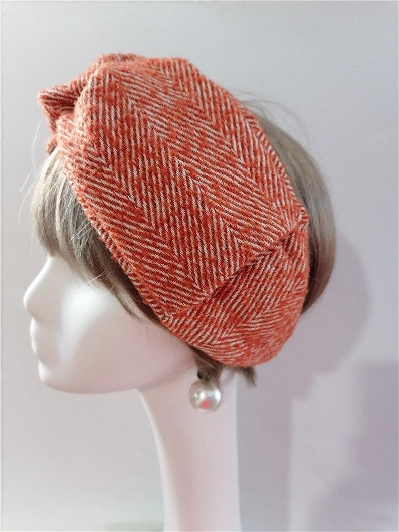 Tweed Fabric Headband for women | Stretchy Head wrap for Women - Mspineapplecrafts