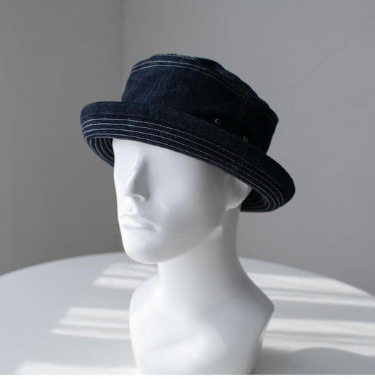 Custom Denim Cloche Hat