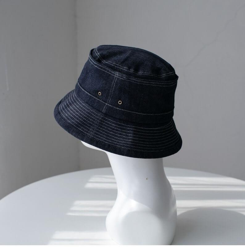 Custom Denim Cloche Hat