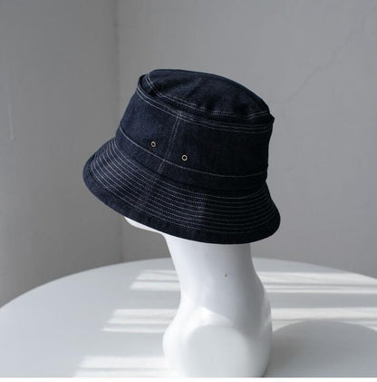 Custom Denim Cloche Hat