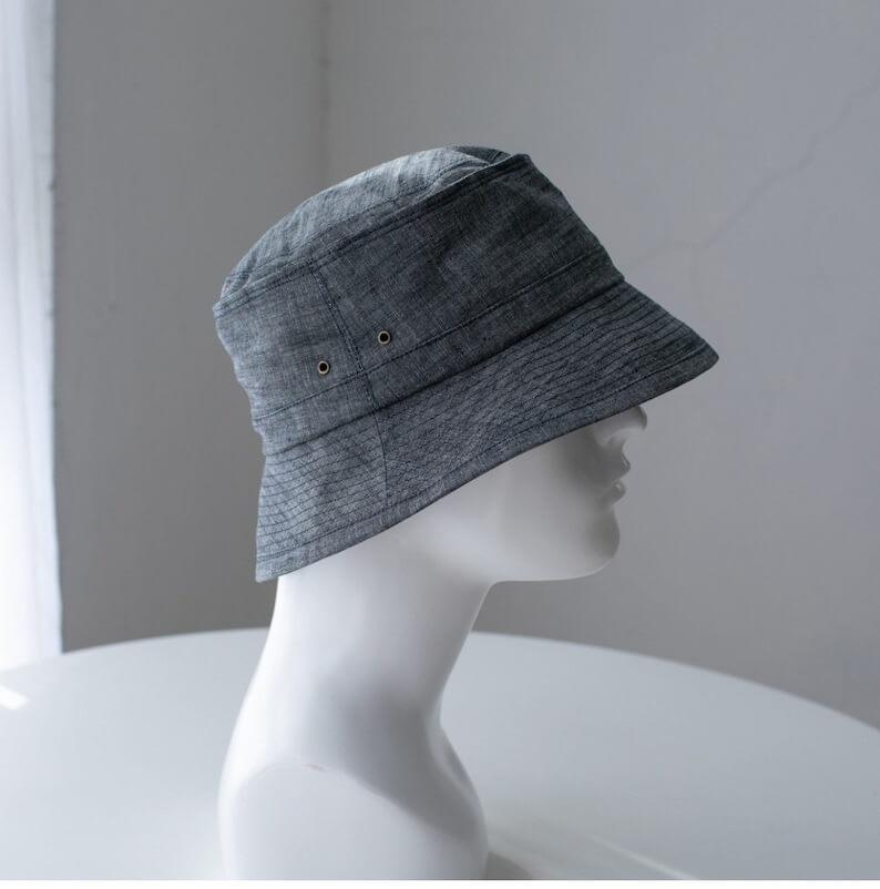 Custom Denim Cloche Hat