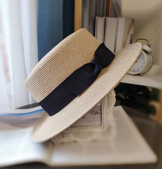 M Large Size Unisex Boater Fedora Straw Hat - Mspineapplecrafts