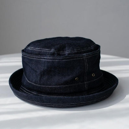 Custom Denim Cloche Hat