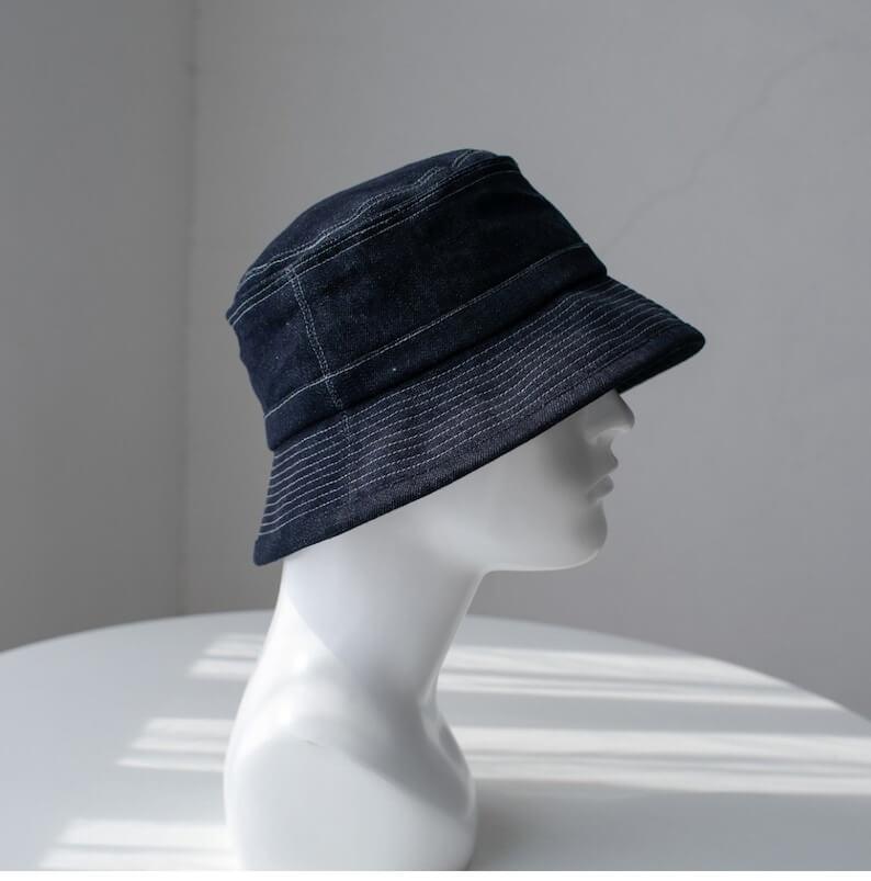 Custom Denim Cloche Hat