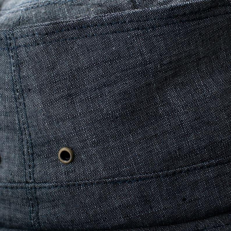 Custom Denim Cloche Hat