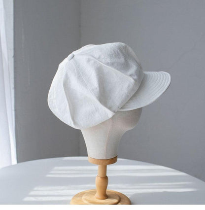 Customized Oversized Linen Newsboy Hat - Mspineapplecrafts