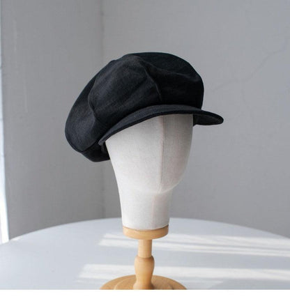 Customized Oversized Linen Newsboy Hat - Mspineapplecrafts