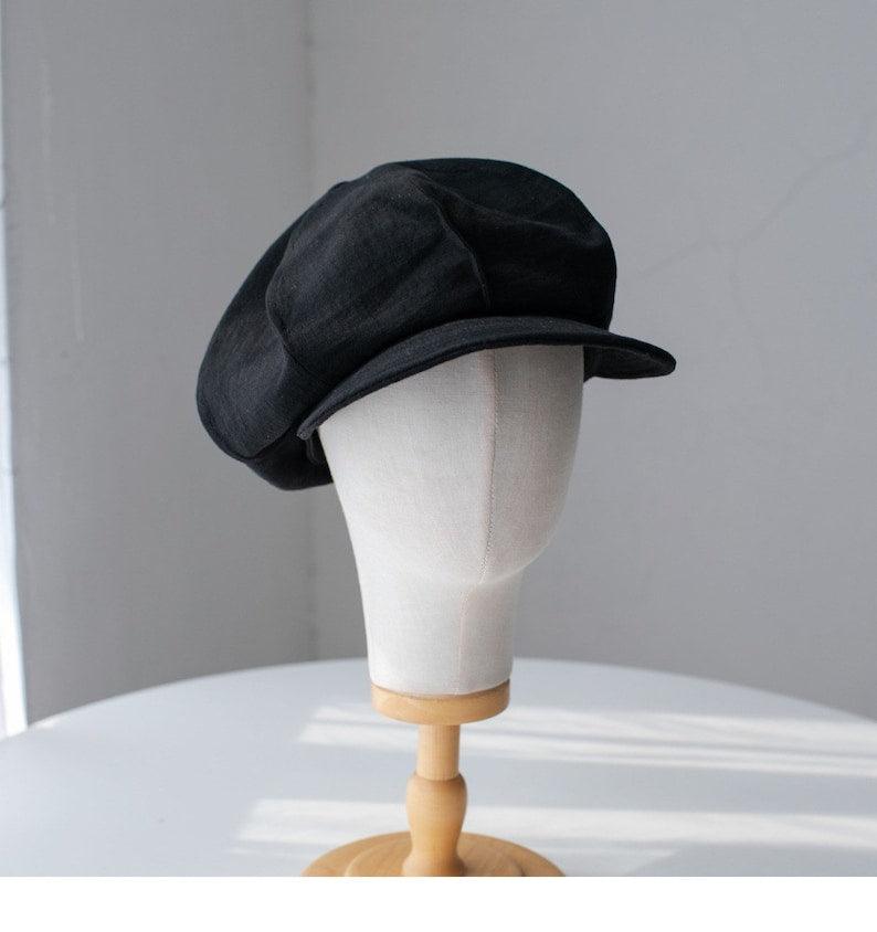 Customized Oversized Linen Newsboy Hat - Mspineapplecrafts