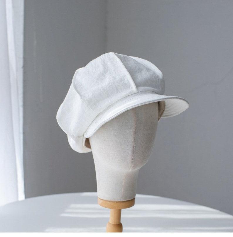 Customized Oversized Linen Newsboy Hat - Mspineapplecrafts