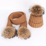 2 Way Knitted Beanie with Removable Pom Pom - Mspineapplecrafts