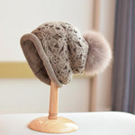2 Way Knitted Beanie hat with Removable Pom Pom - Mspineapplecrafts