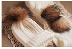 2 Way Knitted Beanie with Removable Pom Pom - Mspineapplecrafts
