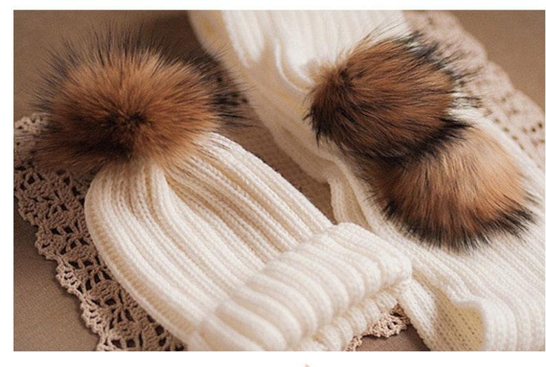 2 Way Knitted Beanie with Removable Pom Pom - Mspineapplecrafts
