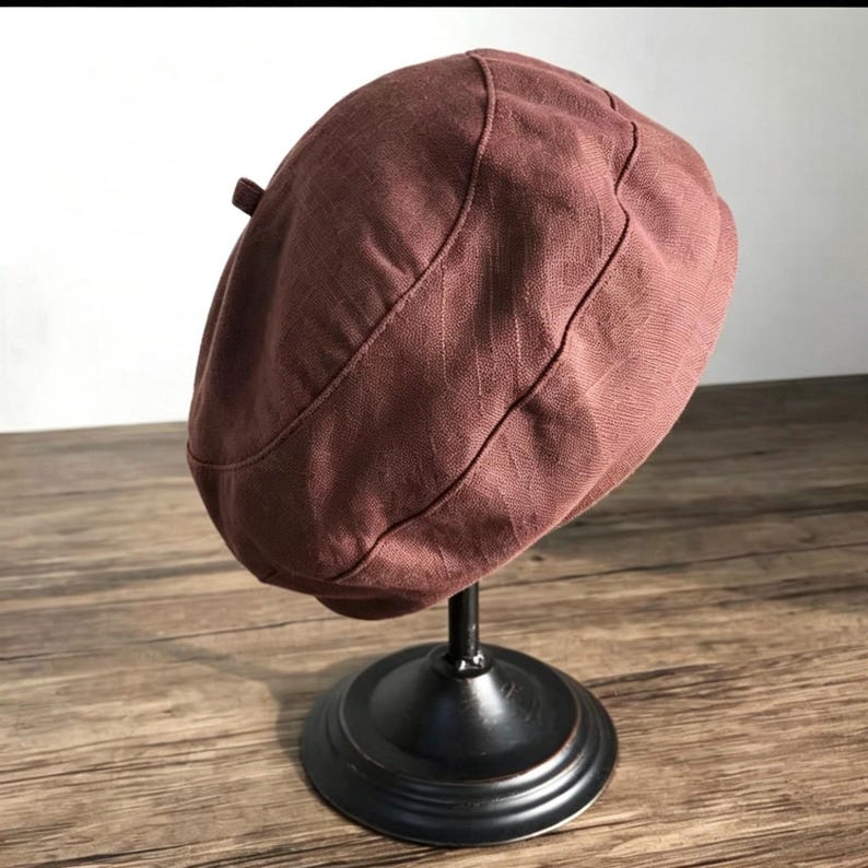 Cotton Linen French Beret for Women