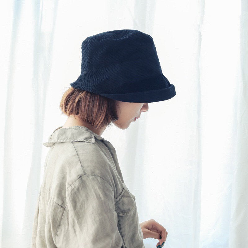 M-XL Corduroy Bucket Hat for Women Mspineapplecrafts