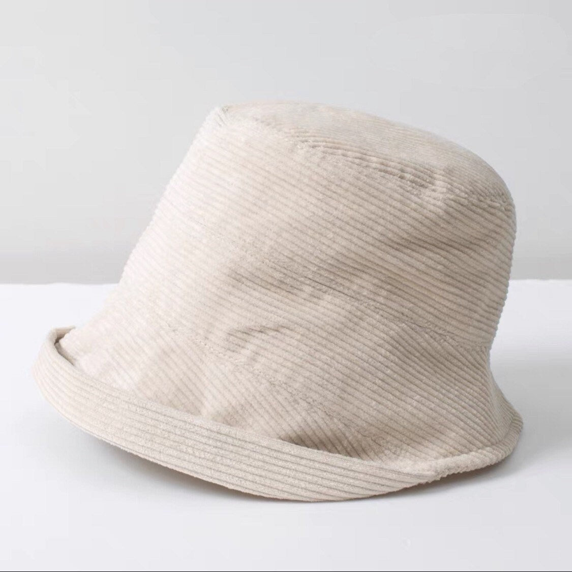 M-XL Corduroy Bucket Hat for Women