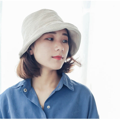 M-XL Corduroy Bucket Hat for Women Mspineapplecrafts
