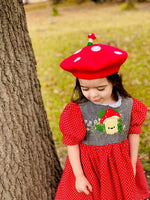 Red Mushroom Beret For Women and Kids.