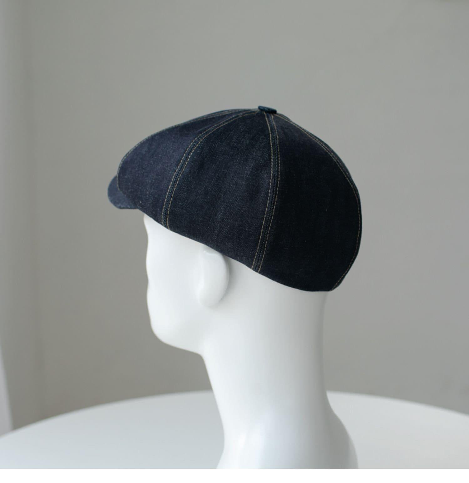 Customized Unisex Denim Newsboy Cap - Mspineapplecrafts