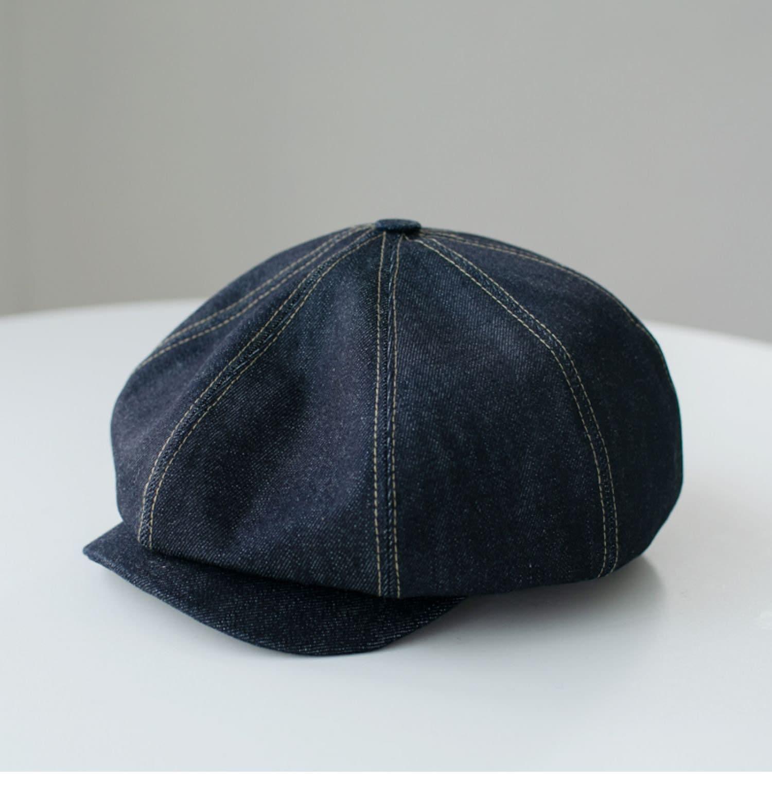 Customized Unisex Denim Newsboy Cap - Mspineapplecrafts