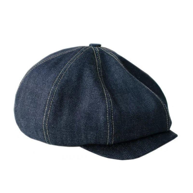 Customized Unisex Denim Newsboy Cap - Mspineapplecrafts
