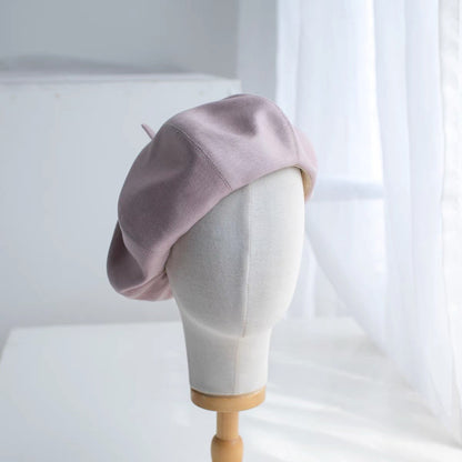 Oversize Spring/Summer Linen Beret for Women and Girls.