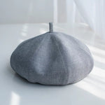Oversize Spring/Summer Linen Beret for Women and Girls.