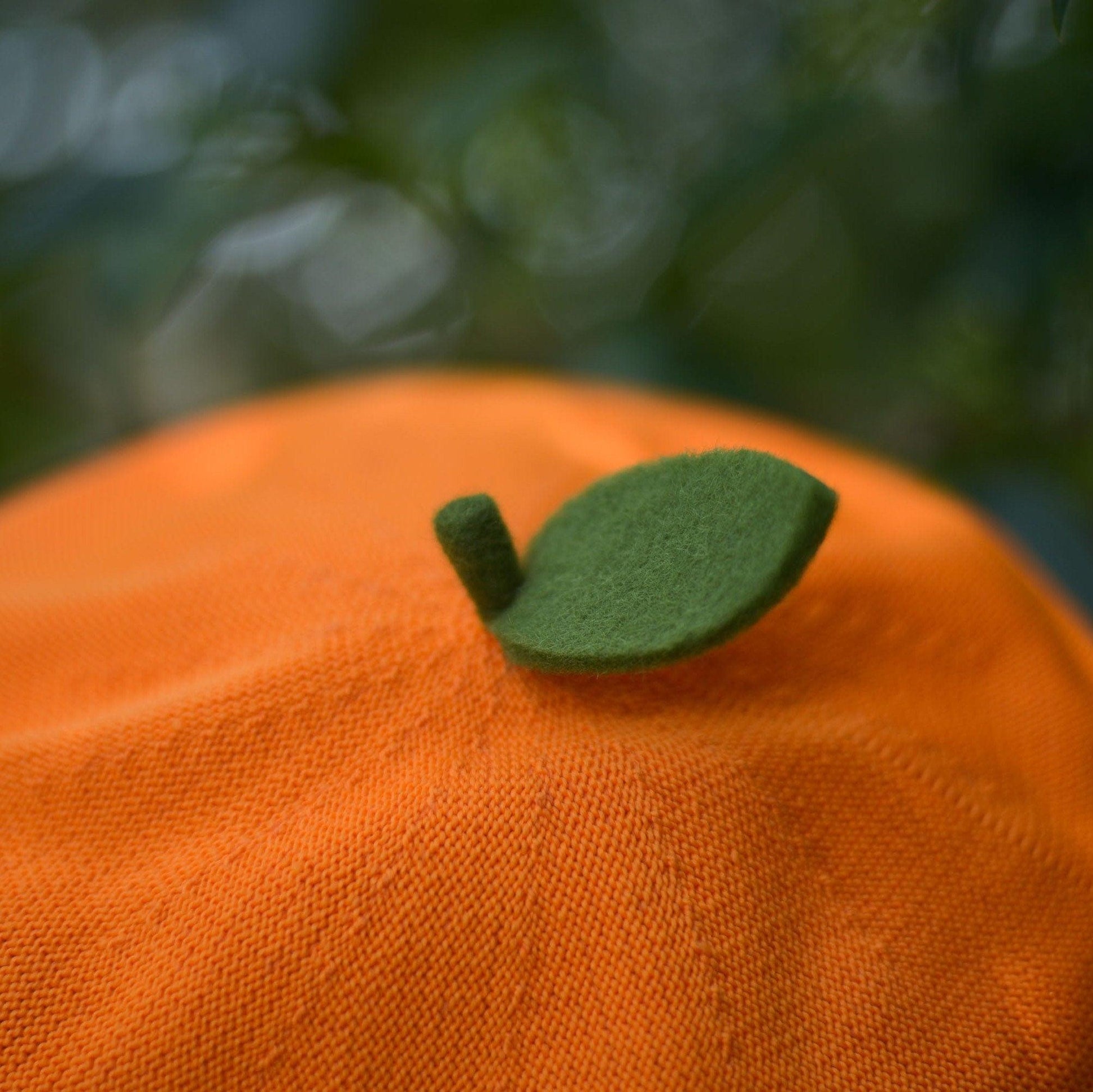 Orange Peach Beret Hat - Mspineapplecrafts