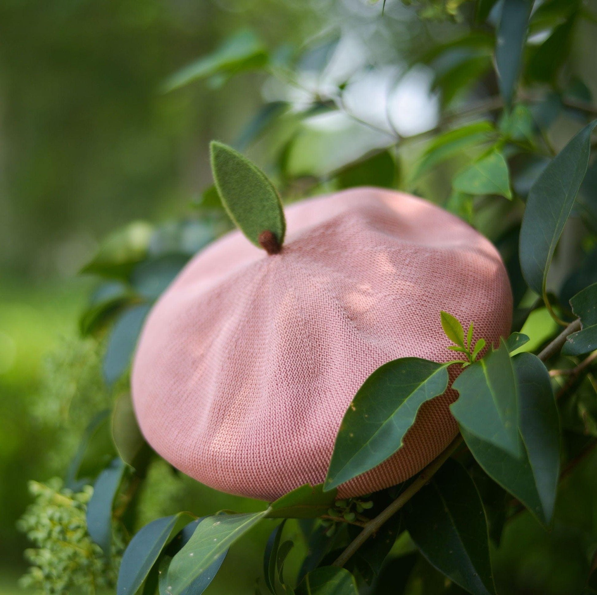 Orange Peach Beret Hat - Mspineapplecrafts