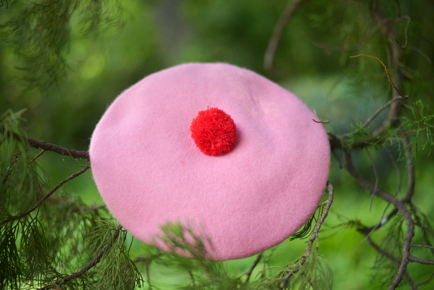 Heart Beret Hat for Women and Girls
