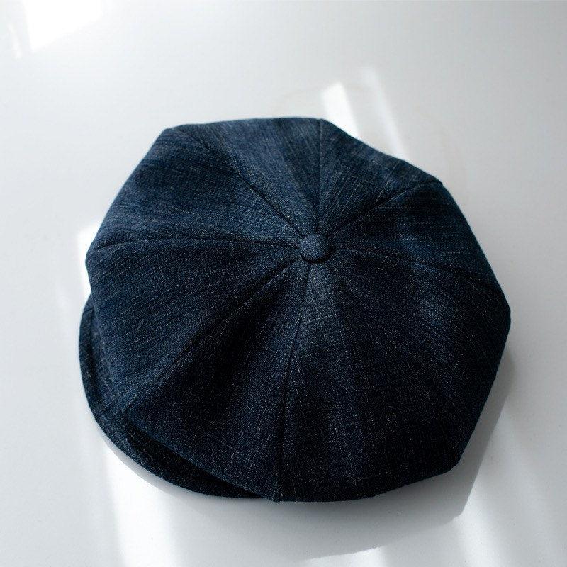 Unisex Oversize Denim Newsboy Cap - Mspineapplecrafts