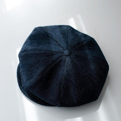 Unisex Oversize Denim Newsboy Cap - Mspineapplecrafts