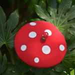 Red Mushroom Beret For Women and Kids.