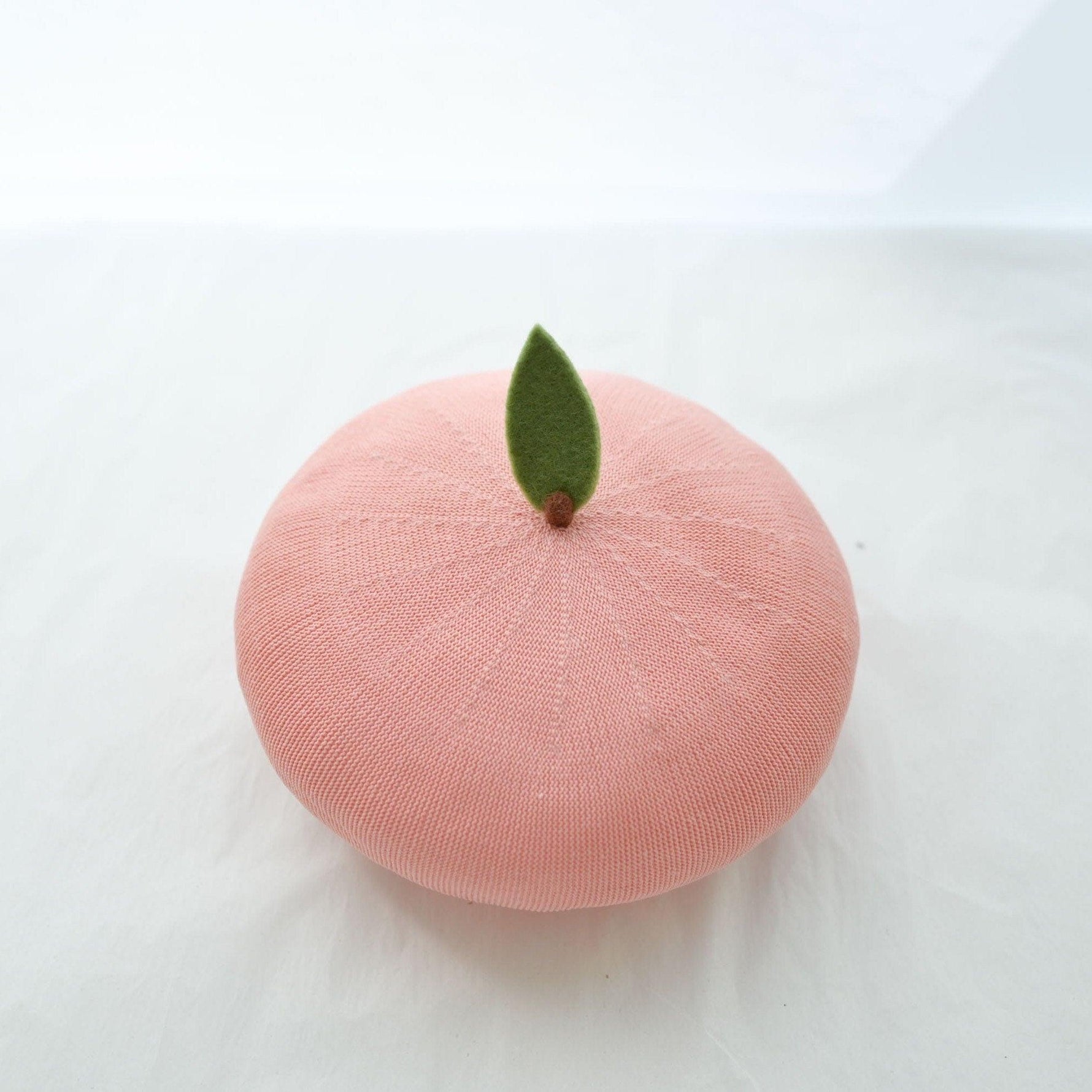 Orange Peach Beret Hat - Mspineapplecrafts