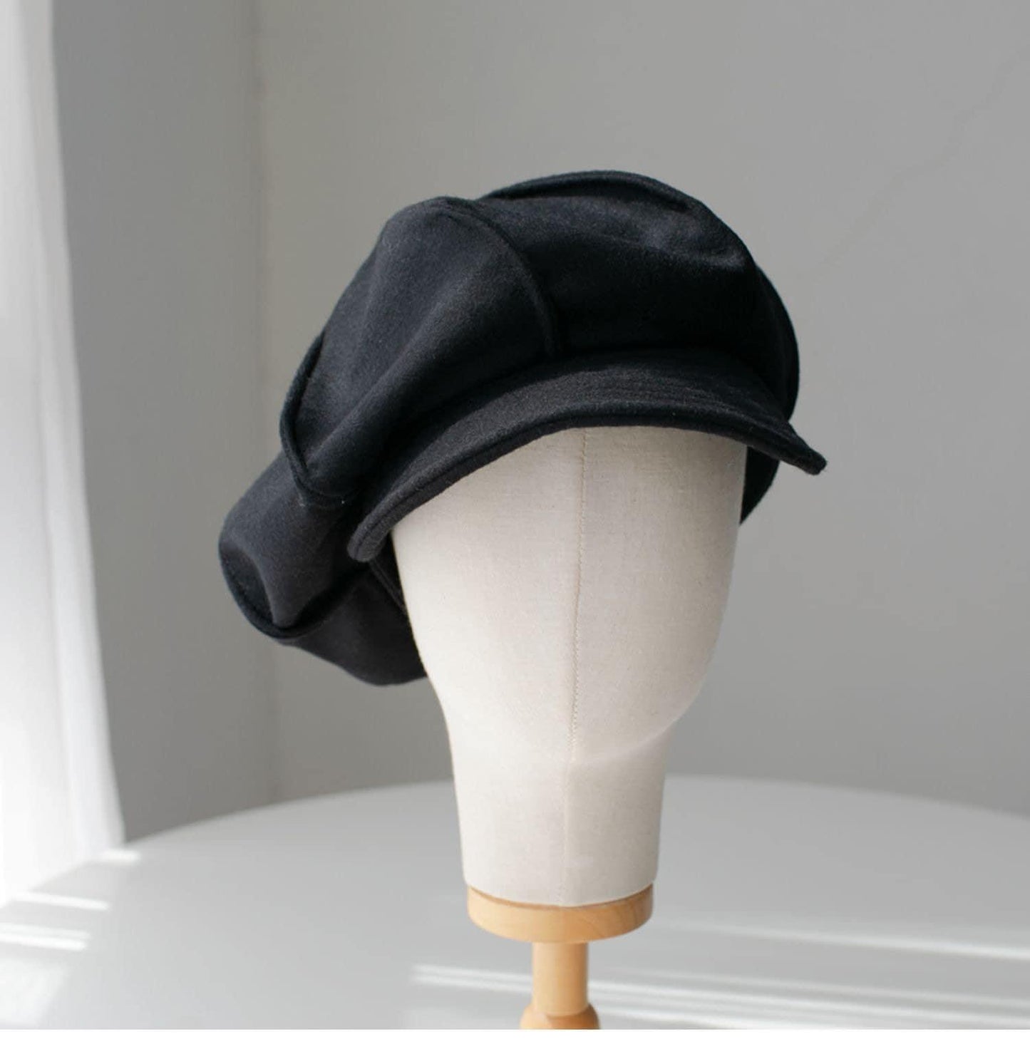 Oversized Unisex Wool Newsboy Hat - Mspineapplecrafts