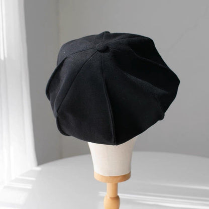 Oversized Unisex Wool Newsboy Hat - Mspineapplecrafts